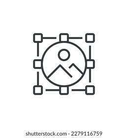 Graphic Design icon, vector illustration