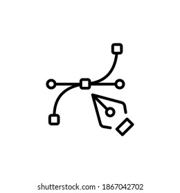 Graphic Design icon in vector. Logotype