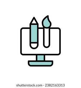  icono de diseño gráfico con vector de fondo blanco