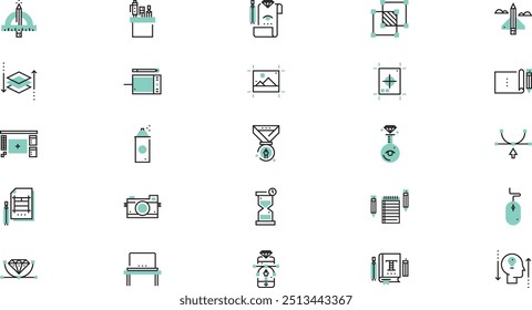 Graphic design icons High-Quality Vector Icons Collection with Editable Stroke. Ideal for Professional and Creative Projects.