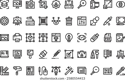 Graphic design icons High-Quality Vector Icons Collection with Editable Stroke. Ideal for Professional and Creative Projects