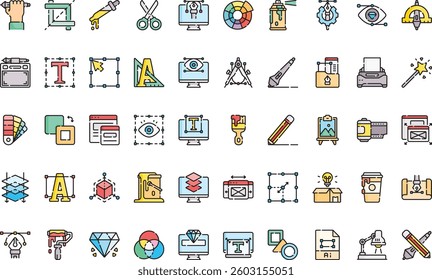 Graphic design icons High-Quality Vector Icons Collection with Editable Stroke. Ideal for Professional and Creative Projects.