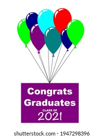 graphic design illustration about graduation 2021