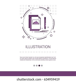 Graphic Design Illustration Development Computer Programming Technology Banner With Copy Space Vector Illustration