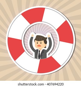 Graphic design of insurance, editable vecctor
