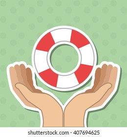 Graphic design of insurance, editable vecctor