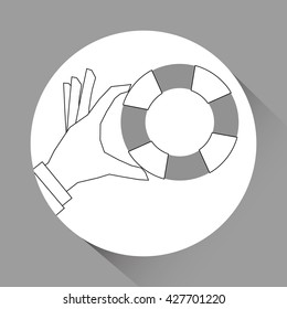 Graphic design of insurance, editable vecctor