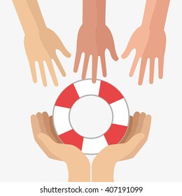 Graphic design of insurance, editable vector
