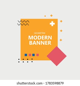 Etiquetas de diseño gráfico estilo geométrico 