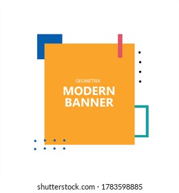 Graphic design labels geometric style 