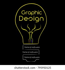 Graphic design lamp