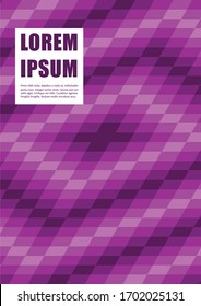 Graphic design layout template with geometric background. Can be used for printed or web projects like brochure, book, ad, card etc.