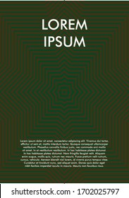 Plantilla de diseño gráfico con fondo geométrico. Puede ser utilizado para proyectos impresos o web como folletos, libros, anuncios, tarjetas, etc.
