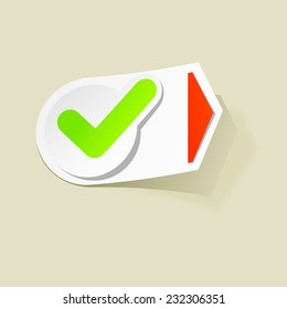 graphic design logo label check pointer