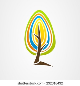 graphic design logo tree