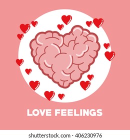 Graphic design of love , vector illustration