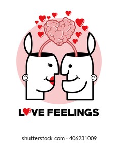 Graphic design of love , vector illustration