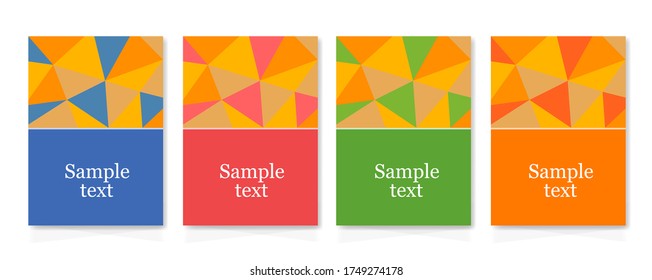 Graphic Design Material Geometric Patterns Stock Vector (Royalty Free ...