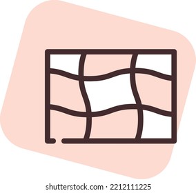 Graphic design mesh, illustration, vector on white background.