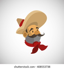 Graphic design of mexican culture
