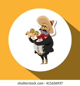 Graphic design of mexican culture