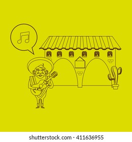 Graphic design of mexican culture