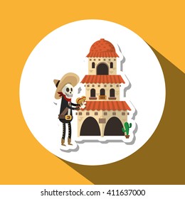 Graphic design of mexican culture