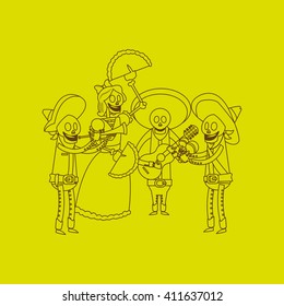 Graphic design of mexican culture