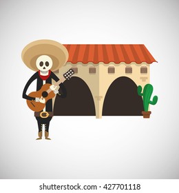 Graphic design of mexican culture