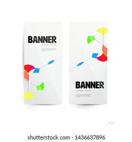 Graphic design. Minimal banner background. abstract shapes composition. Eps10 vector.