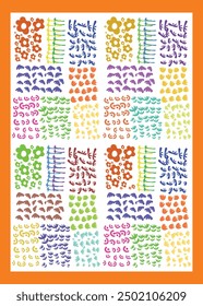  graphic design of modern poster cover layout made with vector abstract elements and geometric shapes, useful for poster art, website headers, front page design, decorative prints.