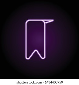 graphic design in monitor neon icon. Elements of web set. Simple icon for websites, web design, mobile app, info graphics