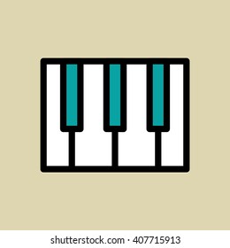 Graphic design of music , vector illustration