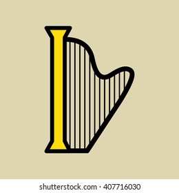 Graphic design of music , vector illustration