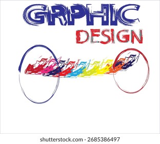 Diseño gráfico y bonito colorido 