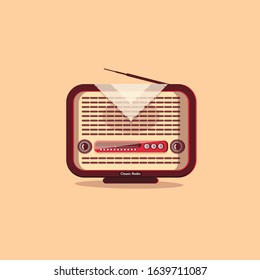 Graphic design of an old radio with cool detail vector