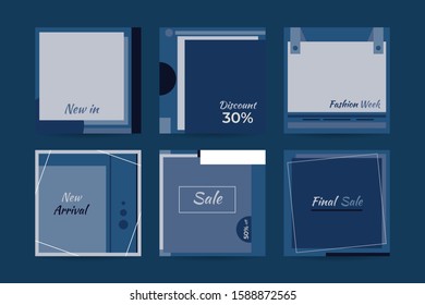 Graphic design online template background for social media content on website or application in color vector file