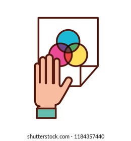graphic design paper with color tool