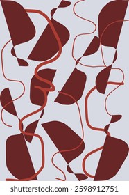 Graphic design pattern for any kind of creations on fabric, textile, surface, background, tile and more
