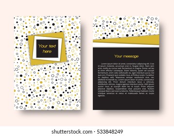 Graphic design pattern with circles on a white background