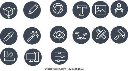 Graphic Design - Pixel Perfect icons vector design