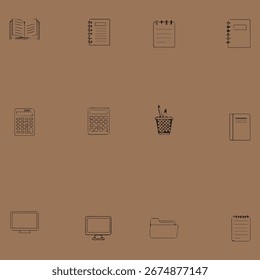 Grafikdesign - Pixel Perfect line icon set, editierbares Strichgewicht.