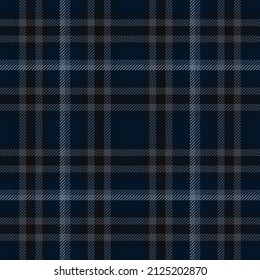 Graphic Design of Plaid pattern with blue and black color. Texture for skirt, clothes, dresses and other textile . Vector graphic