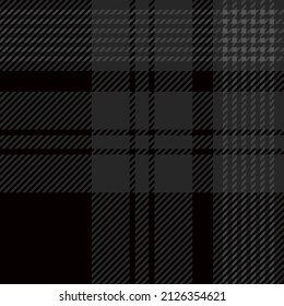 Diseño gráfico de un patrón de estratificación de color gris y negro. Textura para falda, ropa, vestidos y otros textiles. Gráfico vectorial