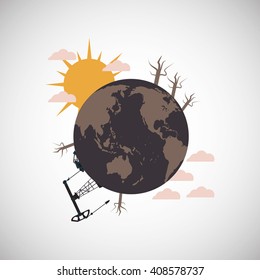 Graphic design of pollution