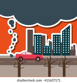 Graphic design of pollution