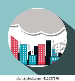 Graphic design of pollution
