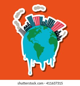 Graphic design of pollution