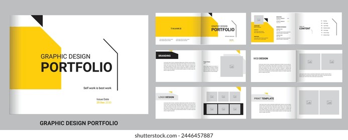 graphic design portfolio or interior design catalogues