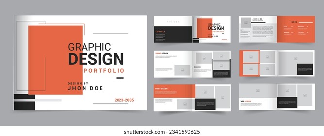 Graphic design portfolio template or graphic design portfolio